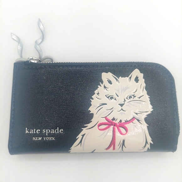 kate spade Handbags - Kate spade Whiskers saffiano leather zipper around wallet